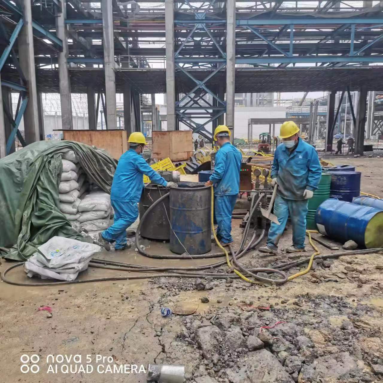 吕梁设备基础下沉沉降注浆加固施工